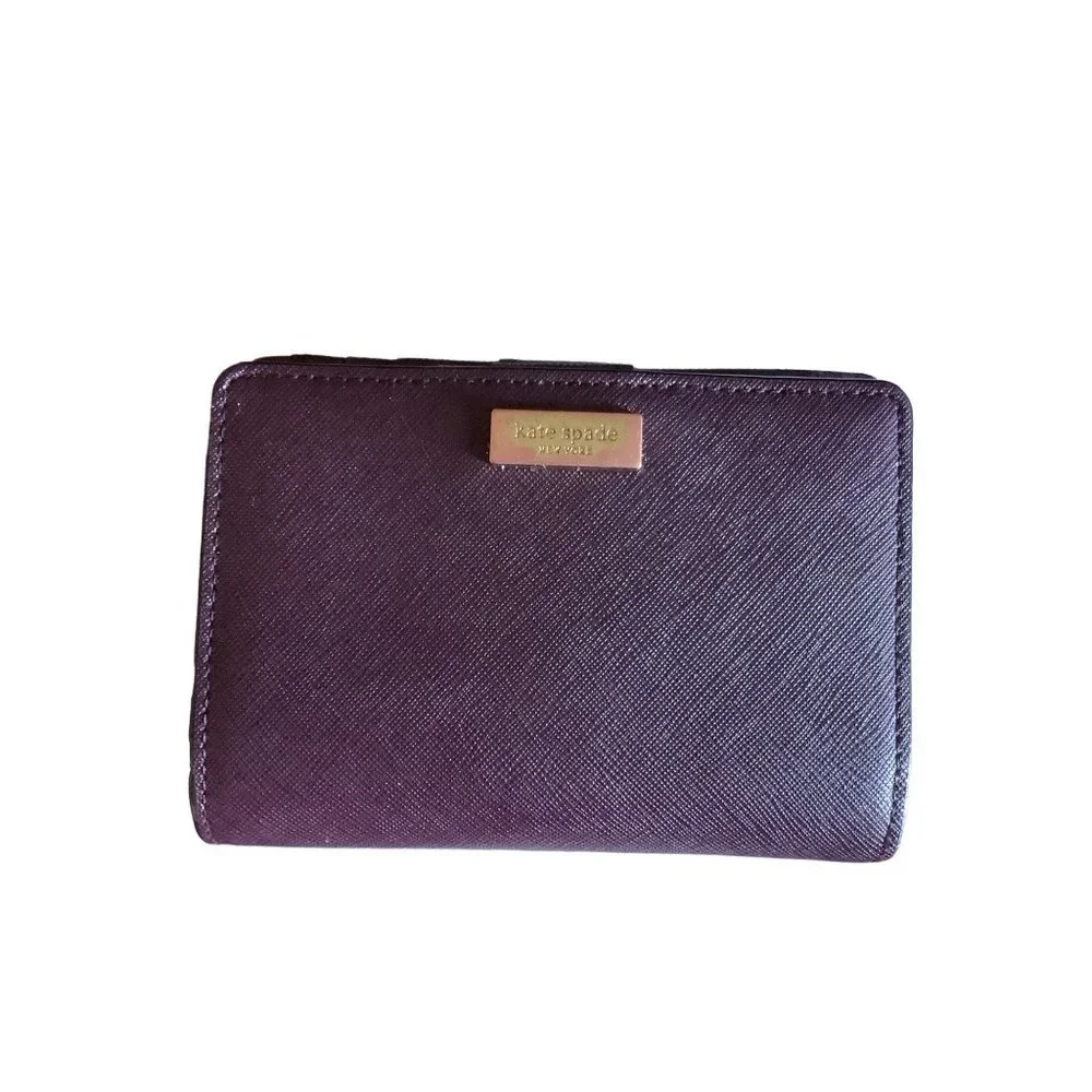 Kate Spade New York Cara‎ Newberry Lane Mulled Wine Red Leather Wallet